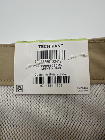 $65 Club Room Men’s 4-Way Stretch Tech Pants-Light Khaki- 30W x 30L - New
