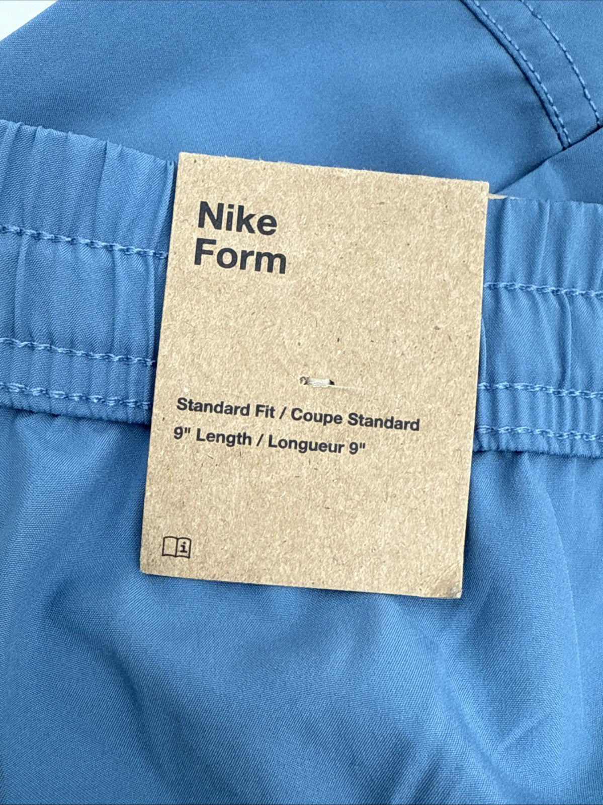 $45 Nike Men’s Dri Fit Form Running 9” Unlined Shorts FN2998- Blue- XLarge -New