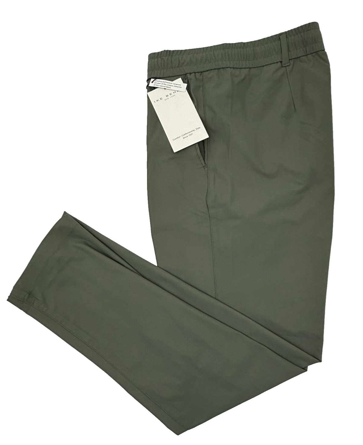 $95 Ike Behar Men’s- Drawstring Casual Pant-Moss Khaki - Large- New Tag