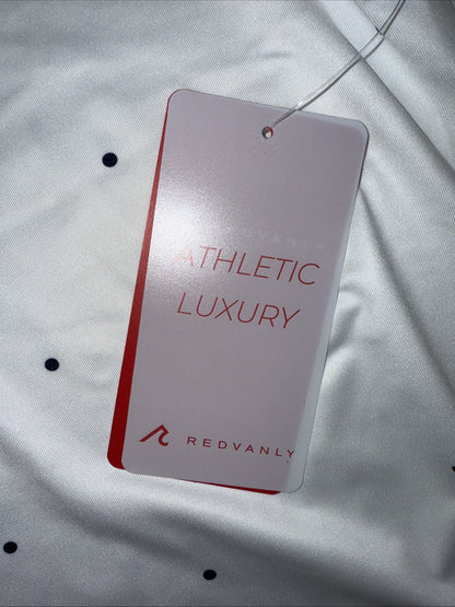 $110 Redvanly Men’s Ramey Golf Performance Polo Shirt-Bright White -XLarge -New