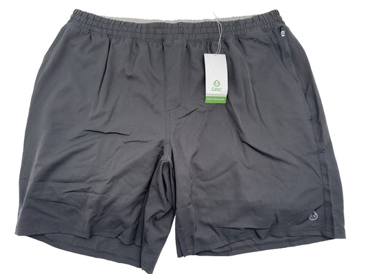 $64 Tasc Men's Weightless Recess 8" Tech Shorts-Dark Alloy Grey-X-Large -New Tag