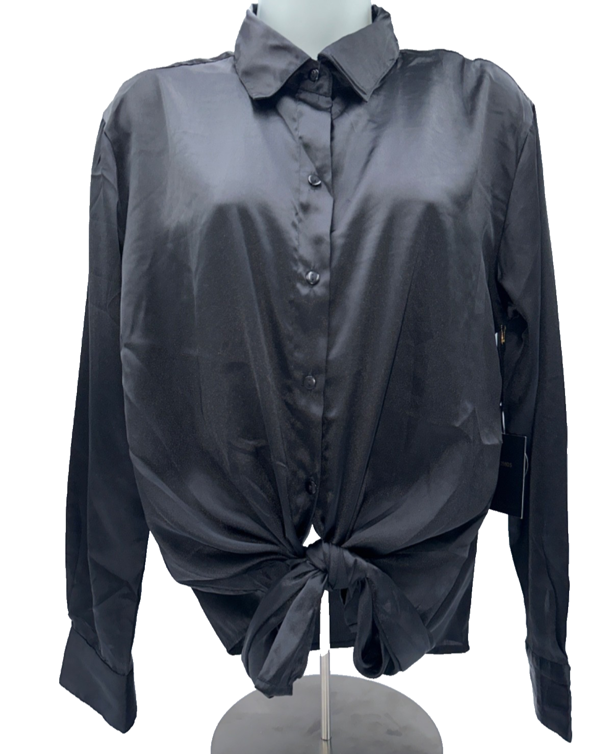 Japna Women's Longe Sleeve Blouse - Black - Small - New With Tags