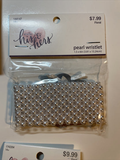 Combo Lot 3 PCs Studio His & Hers WEDDING Set: EARRINGS- Headpiece - Bracelet