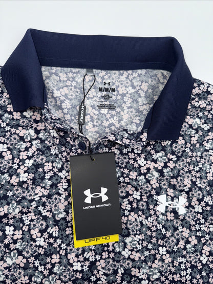 $60 Under Armour Men's UA Matchplay Polo Shirt-Down Pour- Size: Medium - New Tag