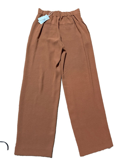 $395 Vince Women’s Wide Leg Pull-On Pants- Brown Tan- Medium- New With Tags