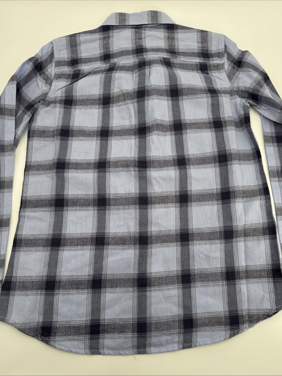 $55 Eddie Bauer Women’s Flannel Button Front Shirt Plaid-Periwinkle-Small-NEW