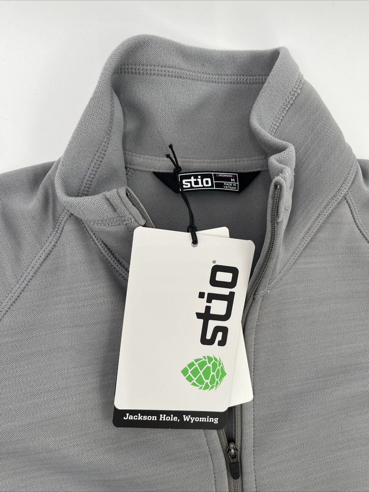 $129 STIO Women's Gannett Peak Half-Zip Fleece Pullover- Moon Dust- Medium -New
