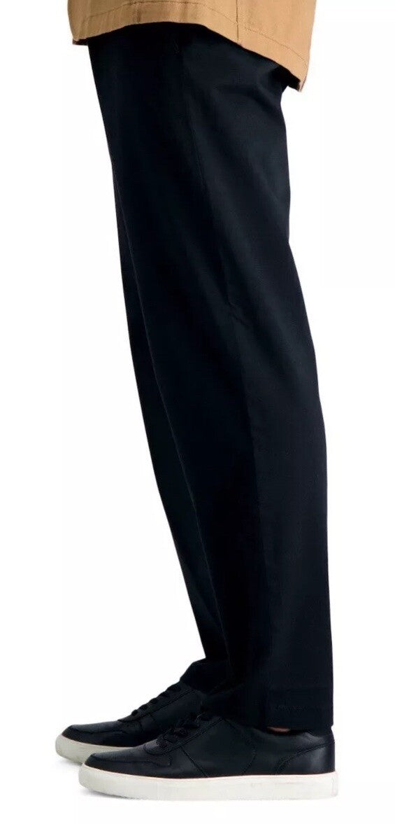 Haggar Men’s Life Khaki Straight Fit Chino Pants - Black- Size: 33W 30L- NEW