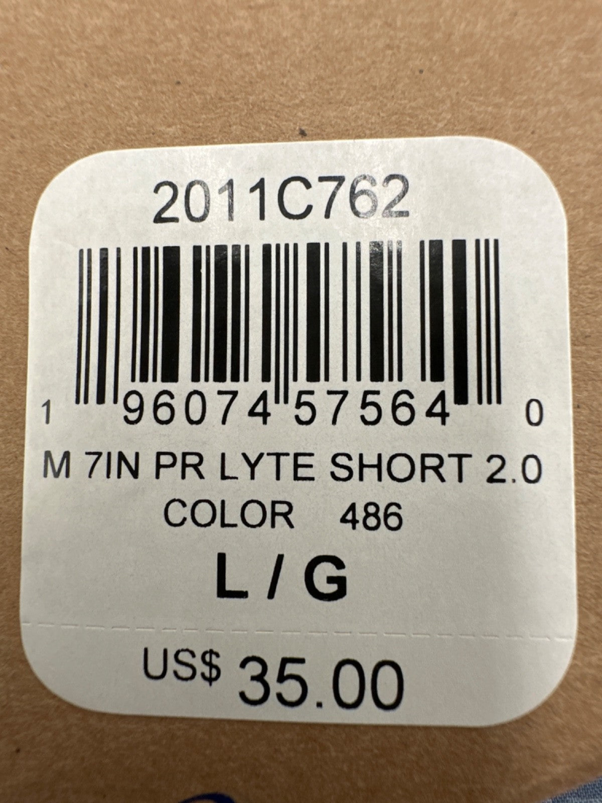 Asics Men's PR Lyte 2.0 Shorts - Steel Blue Nagashi Tech - Large - New Tag