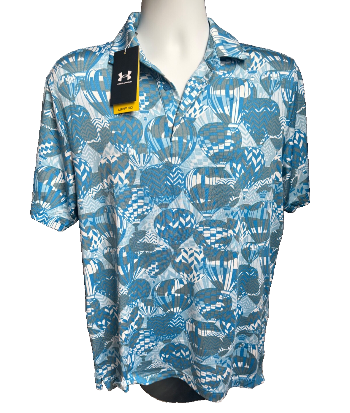 $50 Under Armour Men’s-Playoff 3.0 Hot Air Poli-Cosmic Blue-Medium-New Tag
