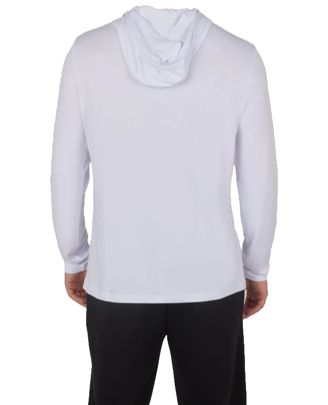 $42   90 Degree Men's Cationic Layback Long Sleeve Shirt - White - Small - New