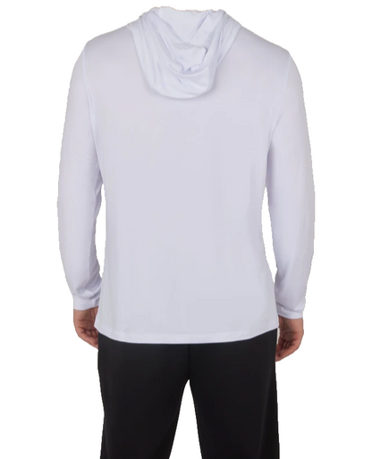 $42   90 Degree Men's Cationic Layback Long Sleeve Shirt - White - Small - New