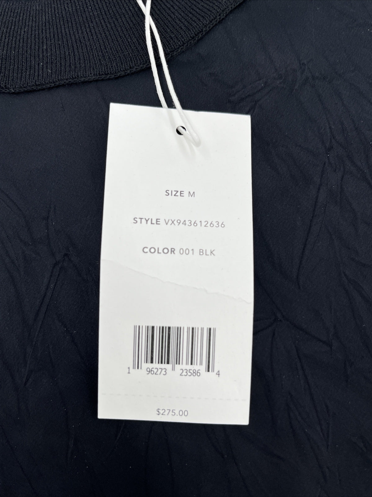 $275 Vince Women’s Sleeveless Satin Blend Top VX943612636- Black- Medium-New Tag