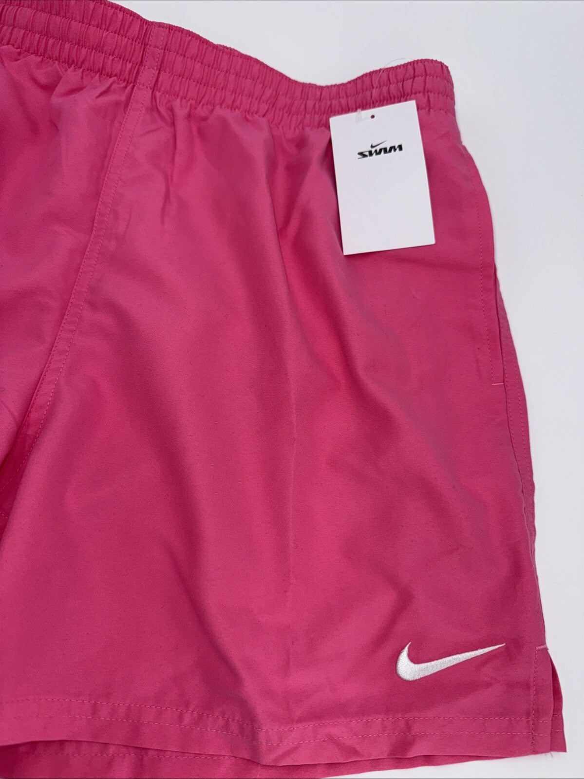Nike Men's Swoosh Swim Trunks NESSF560-656-  Pink - XLarge -NEW- MSRP $50