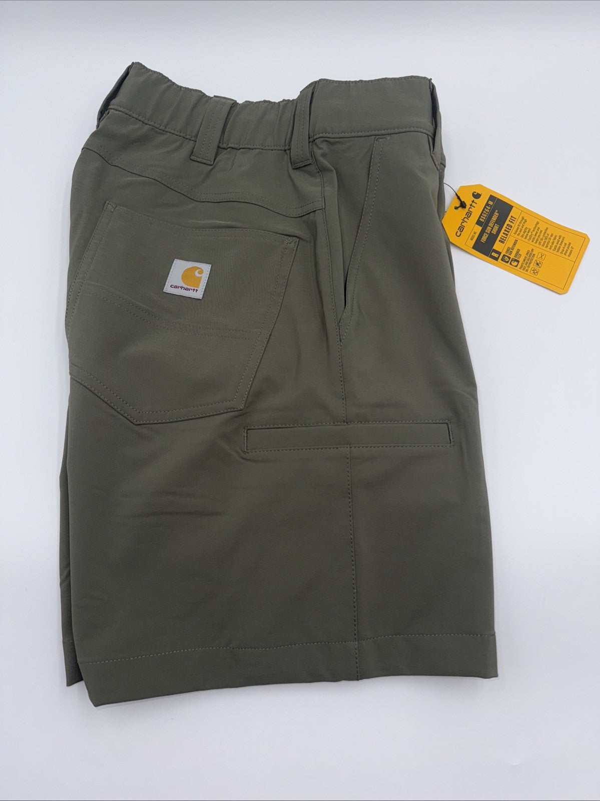 Carhartt Men's Force Sun Defender Relaxed Fit  Shorts-Dusty Olive- Large-New