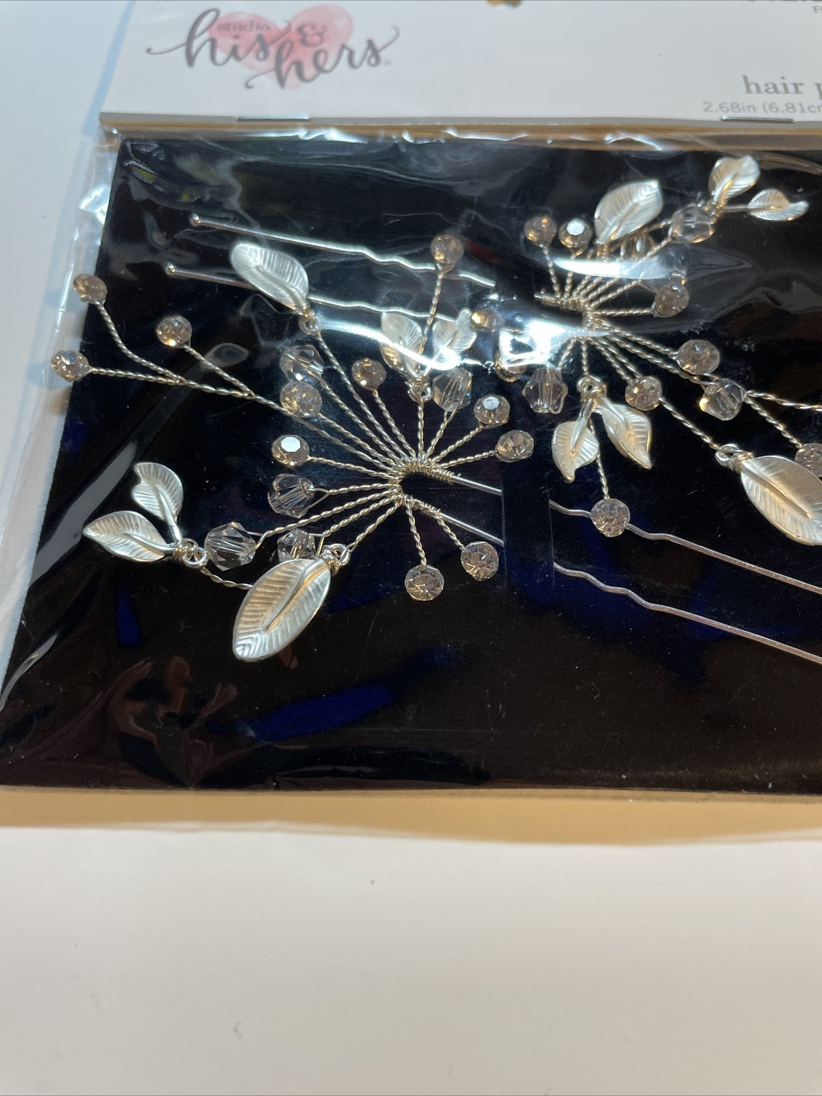 Combo Lot 3 PCs Studio His & Hers WEDDING Set: Hair Pins - Headband - Bracelet