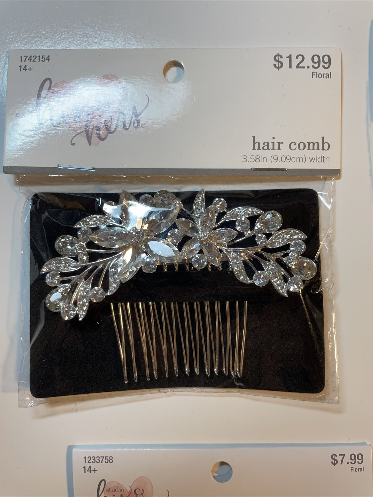 Combo Lot 3 PCs Studio His & Hers WEDDING Set: Hair Comb - Headpiece- Bracelet