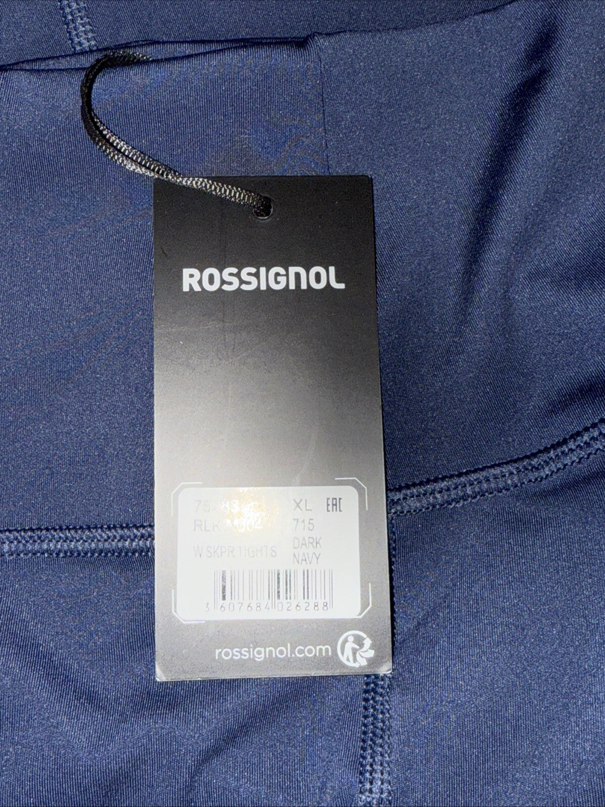 $95 Rossignol Women’s Stretch Full Length Running Tights- Navy- XLarge -New Tags