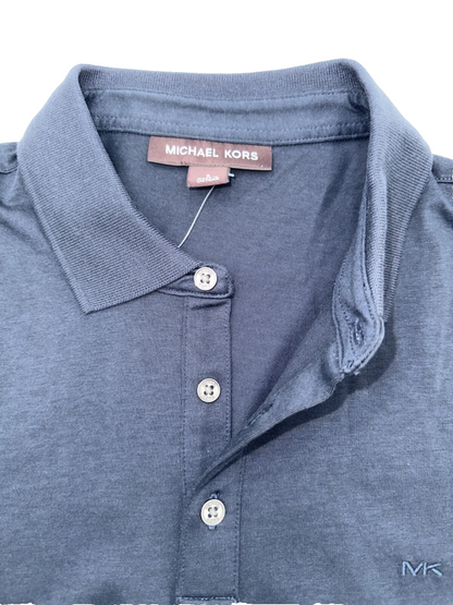 $90 Michale Kors Men’s Cotton Polo- Spring 1-Midnight Blue - Small - New Tag