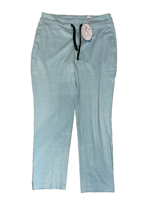 $86 Greg Norman Women's Lux Fleece Pant - Aqua - Medium - New With Tags