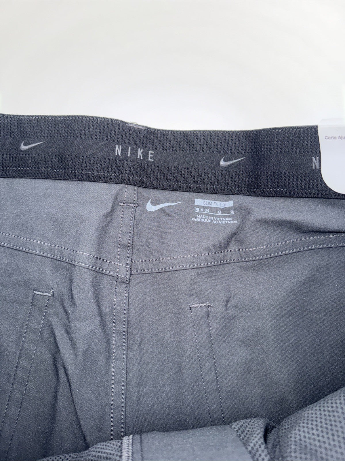$100 Nike Men's Tour Repel Flex Slim Golf Pants FD5615-070- Grey - 36W 34L- New