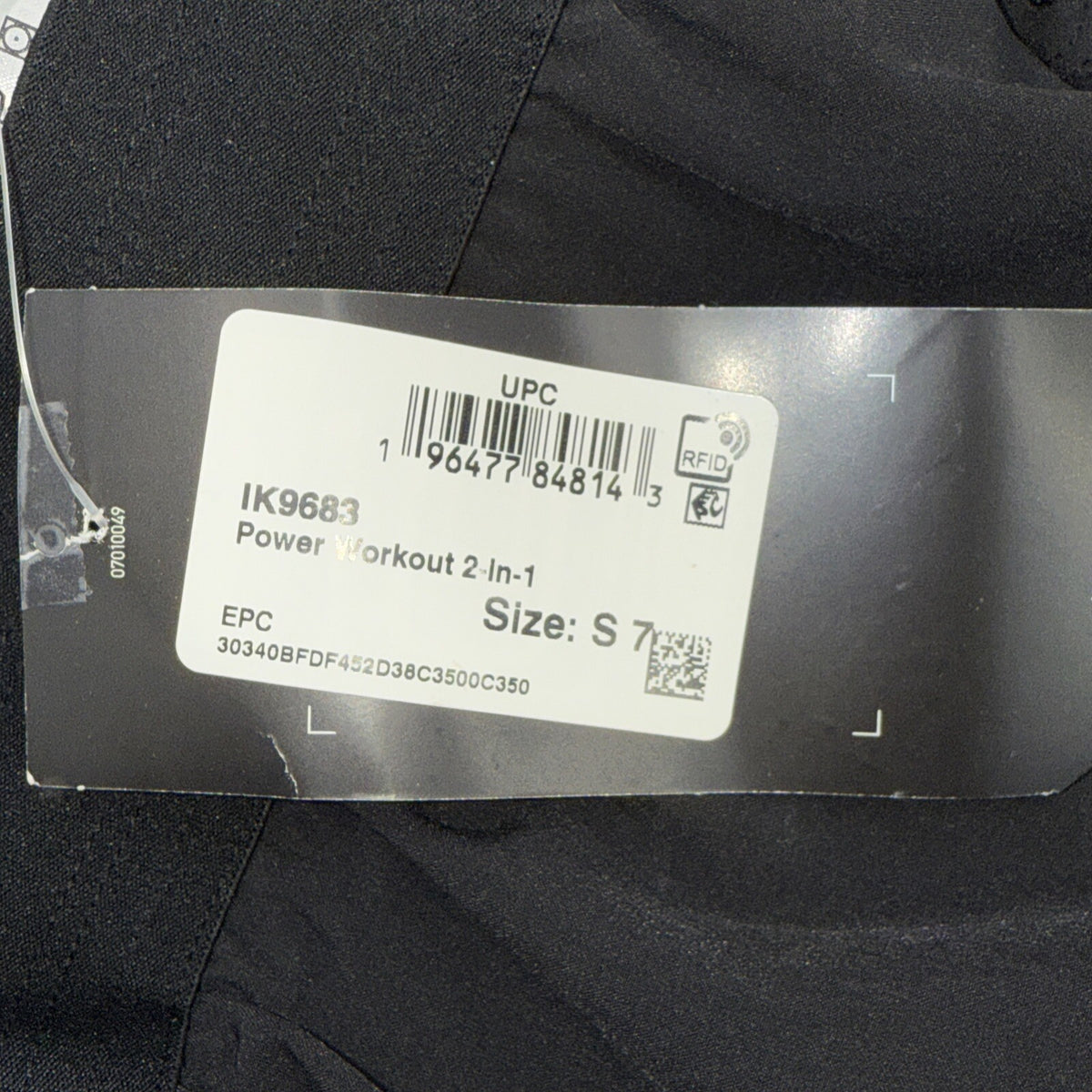 $75 Adidas Men’s 7 " WO POW 2IN1 Compression Shorts- Black/Black- Small-New