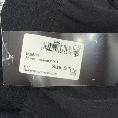 $75 Adidas Men’s 7 " WO POW 2IN1 Compression Shorts- Black/Black- Small-New