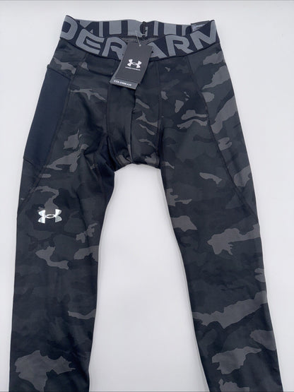 Under Armour Men's ColdGear Infrared Printed Leggings 1381747-Black Camo-XLarge