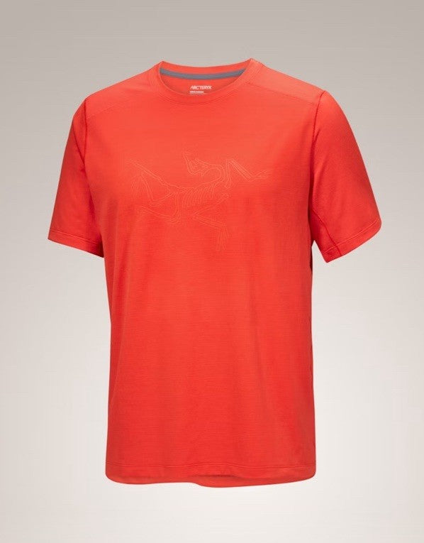 $70 Arc'teryx Men’s Cormac Logo Shirt S/S Tee T-shirt -Dynasty Heather- Medium
