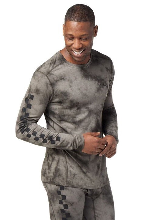 $90 Smartwool Vans Men's All-Season Merino Wool Base L/S Shirt-Black-Small -New