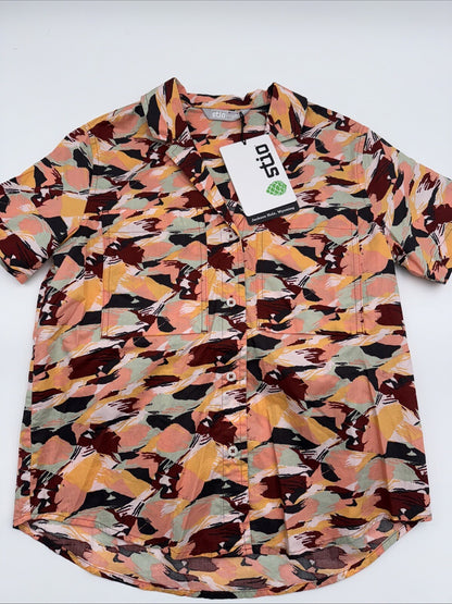 $109 Stio Women’s Marion Brush Stroke Camp Shirt Button Up-Size: Small- NWT