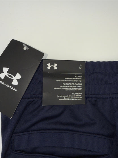 $60 Under Armour Men’s Sportstyle Tricot Jogger Pants- Navy Blue- Large- New Tag
