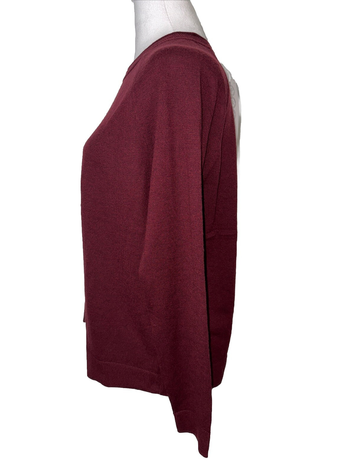 $100 Smartwool Women’s Colorblock Sweater-Cherry Heather (Maroon)-Medium -New