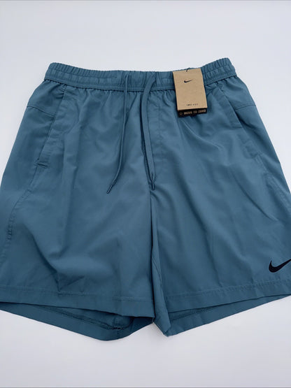 Nike Men's Form Dri-FIT 7" Unlined Versatile Shorts-Smokey Blue- Small - New Tag