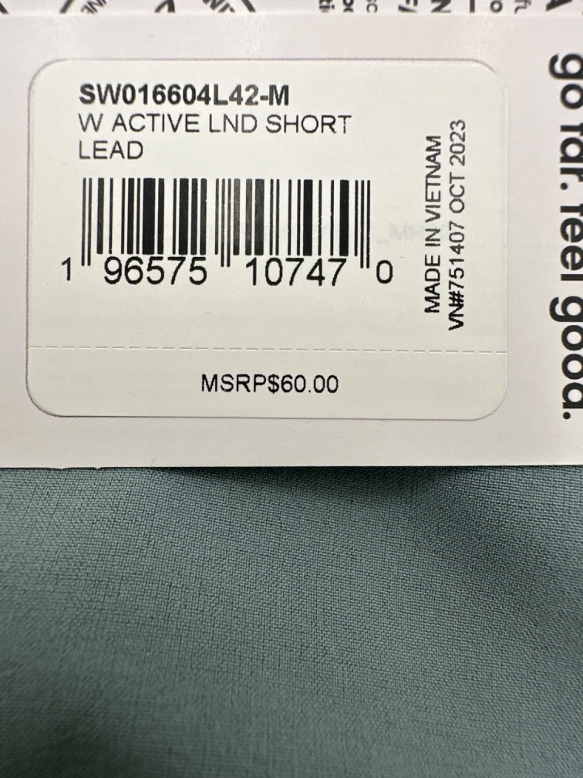 $60 SmartWool Women's Active Lined Shorts Built-In Briefs - Lead - Medium - New