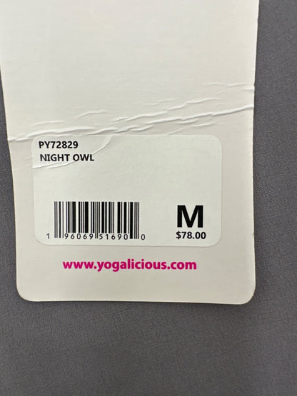 $78 Yogalicious Women’s Pants - PY72829 - Night Owl - Medium - New With Tags