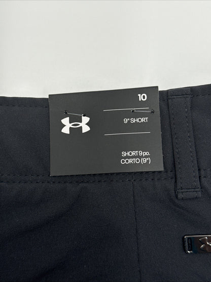 $75 Under Armour Women’s Links Golf 9” Shorts- Black - Size: 10 (30/31”W) - NEW