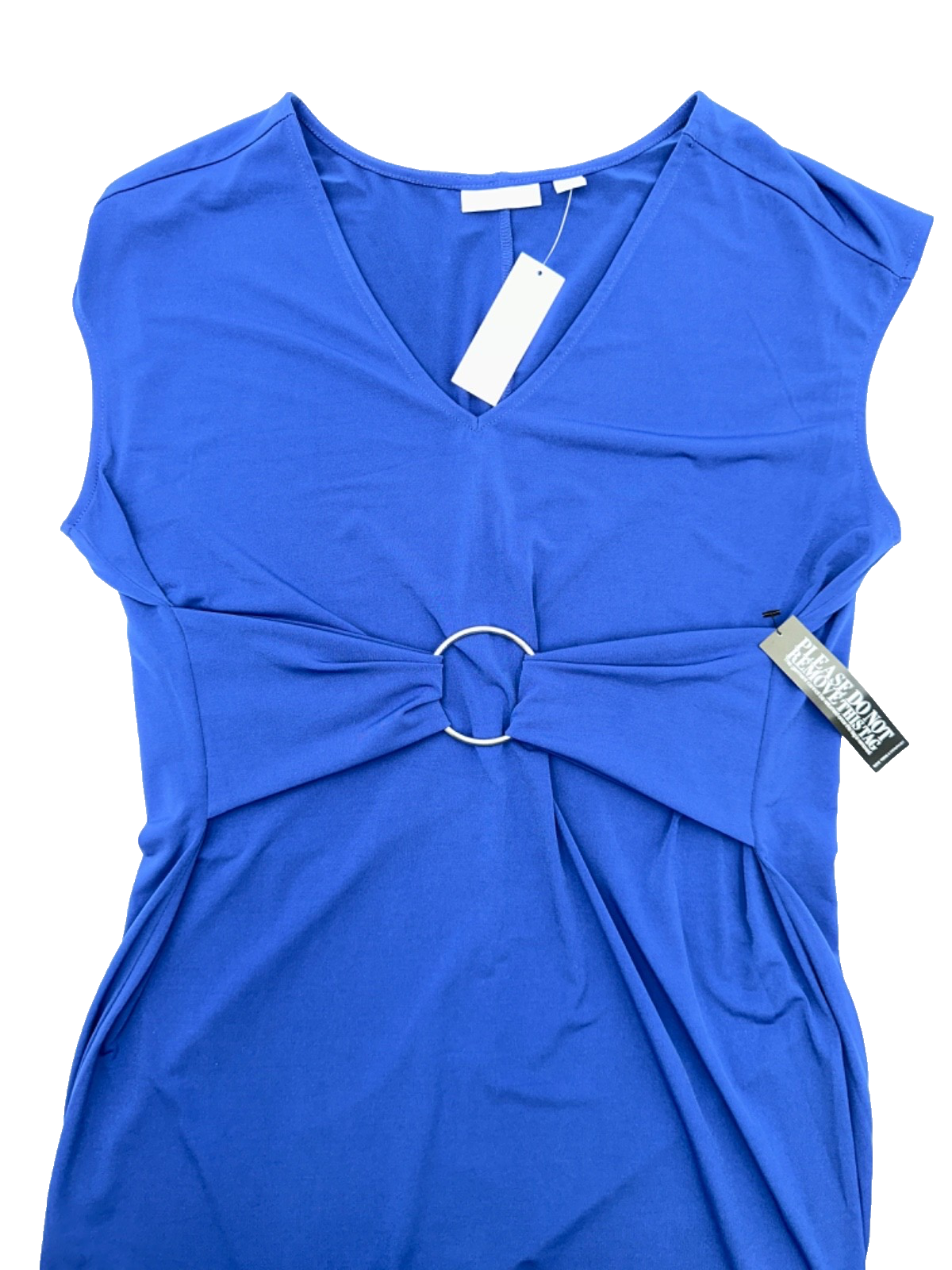 $55 New York & Company Women's Knee Length Dress- Blue - Medium - New With Tag