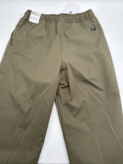 $70 Nike Men’s Club Woven Taper Pant Lifestyle HJ1997-222-Khaki-Small-New Tags