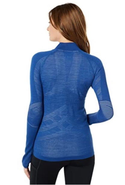 $200 SmartWool Woman’s Intraknit Active Jacket Merino Wool-Black/Blue-Medium-New