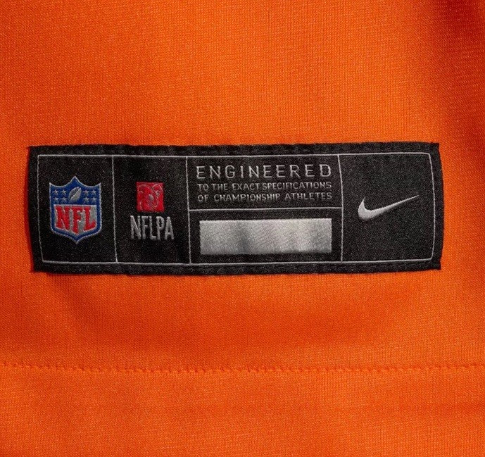 Nike men’s Bo Nix Denver Broncos Mile High 1977 Throwback Jersey-Orange-Medium