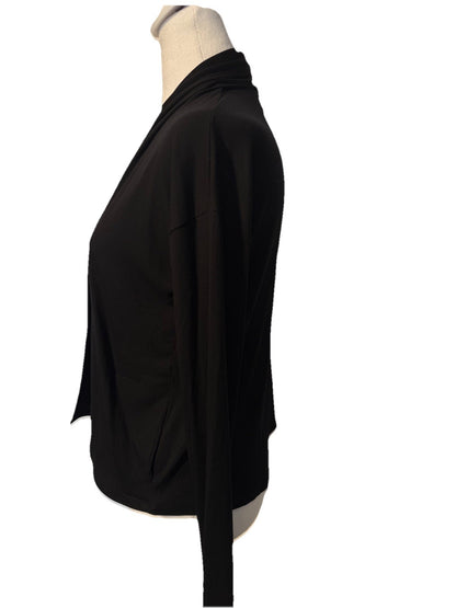 $89 Steve Madden Women’s-Soft Side Ribbed Knit Jacket Top- Black- Small-New Tag