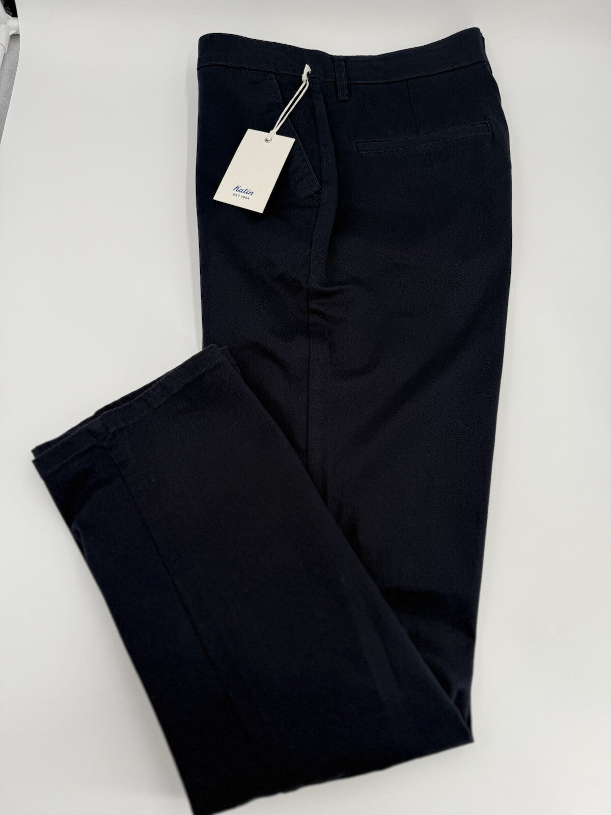 $89 Katin Men’s Kraft Pants Chino Size Cotton Spandex Stretch Pants-Navy-30W 31L