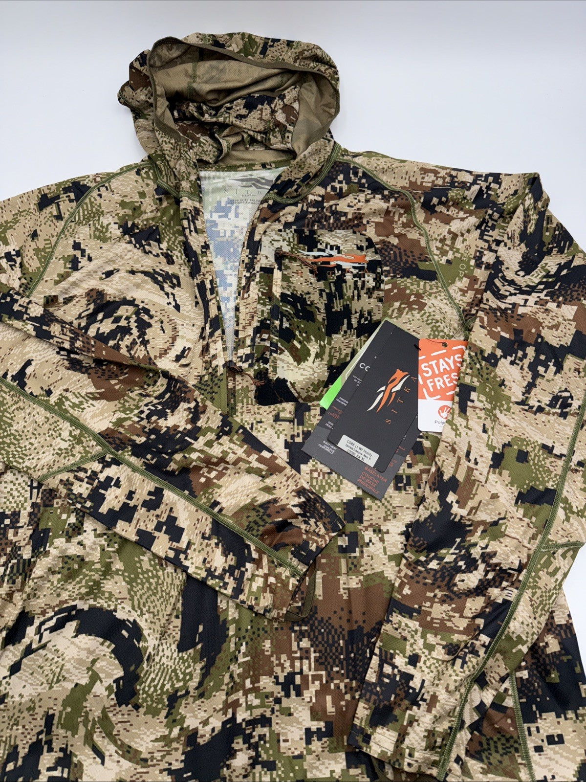 SITKA Gear Men's Core Lightweight Hunting Hoody-Optifade Subalpine-XLarge-New