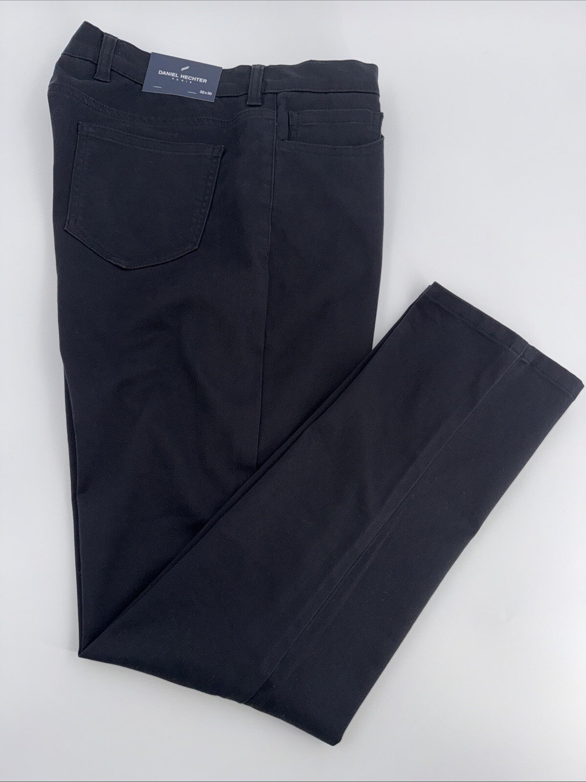 $99 Daniel Hechter Straight Fit Chino 5 Pocket Pants Jeans-Black- 32W 30L-New
