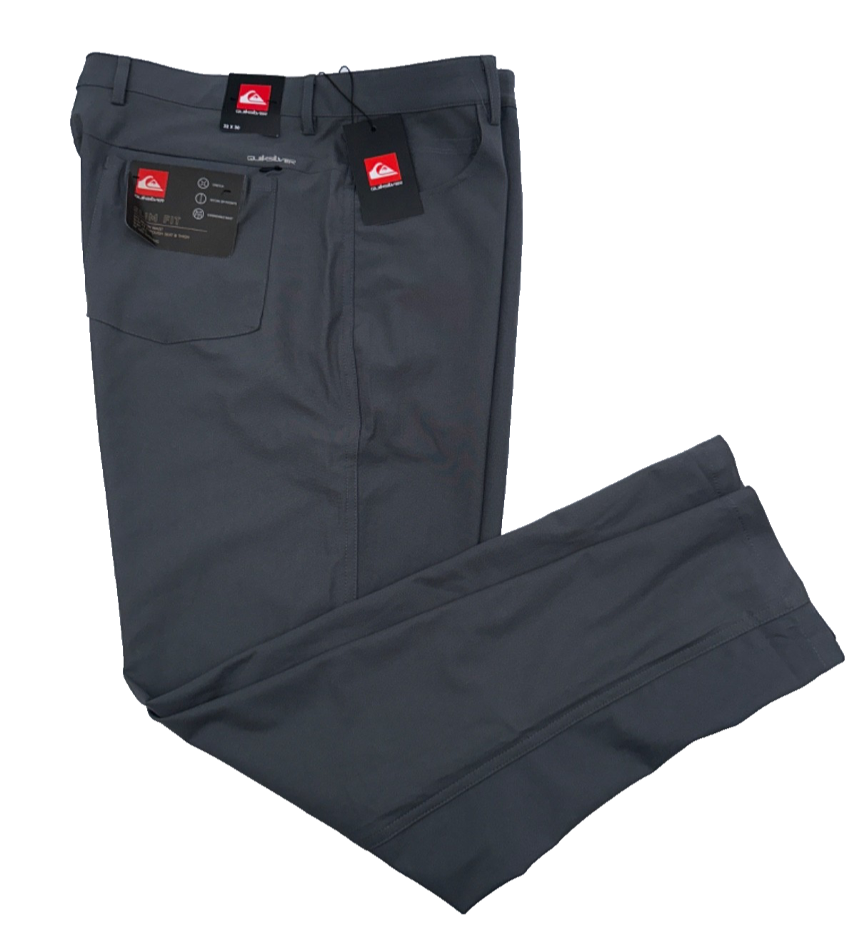 $78 Quicksilver Men’s Stretch Tech Woven Pants - Charcoal -Size: 32W x 30L -New