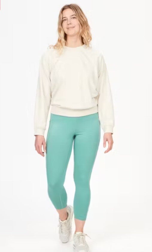 $80 Marmot Women's Rock Haven 7/8 Tights UPF 50- Blue Agave- Medium - NWT