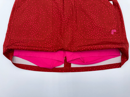 $90 Krimson Klover  Women's Kerry Skort - Sangria/Flam Flecks-Small - New