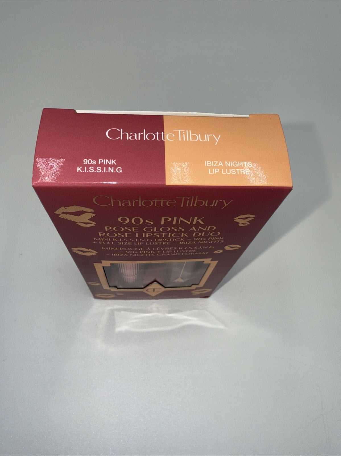 *NEW* Charlotte Tilbury 90s Pink Rose Gloss & Rose Lipstick Duo, New in Box