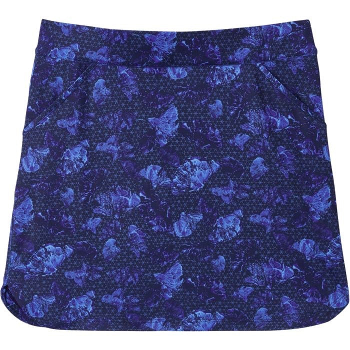 $125 Peter Millar Women’s Ginko Print Golf Skort - Abaco - Large -New With Tag